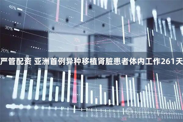 严管配资 亚洲首例异种移植肾脏患者体内工作261天